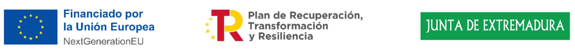 Financiado por la Unión Europea NextGenerationEU · Plan de Recuperación, Transformación y Resiliencia · Junta de Extremadura